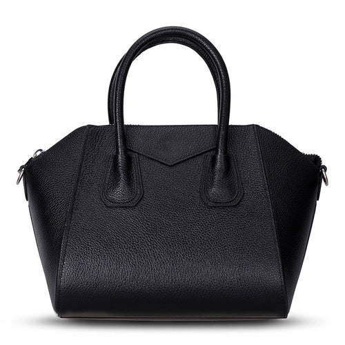 SYSL Signature Handmade Leather Handbag - Black