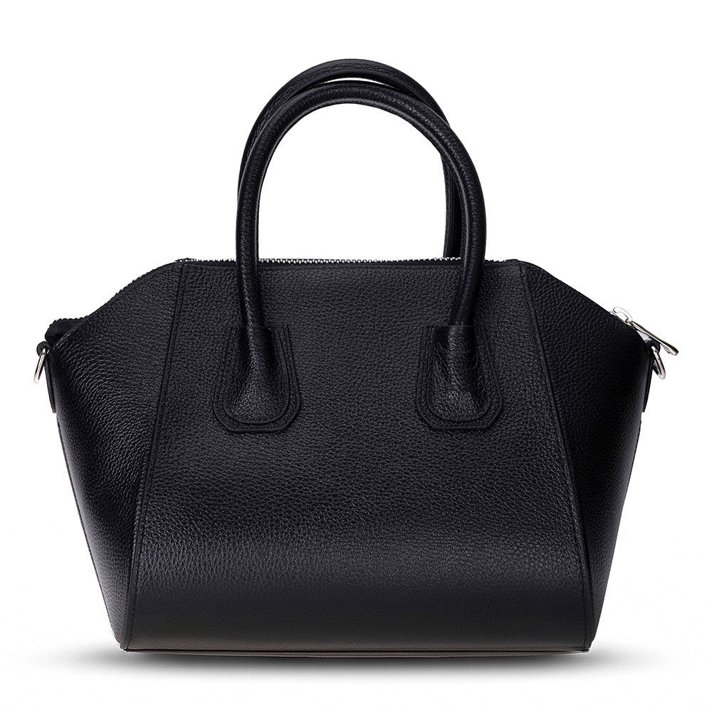 SYSL Signature Handmade Leather Handbag - Black
