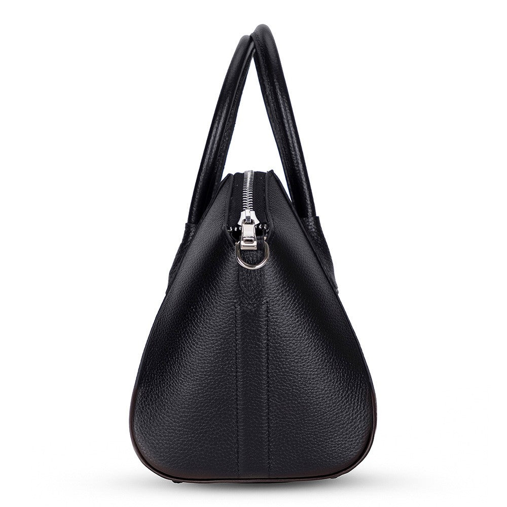 SYSL Signature Handmade Leather Handbag - Black