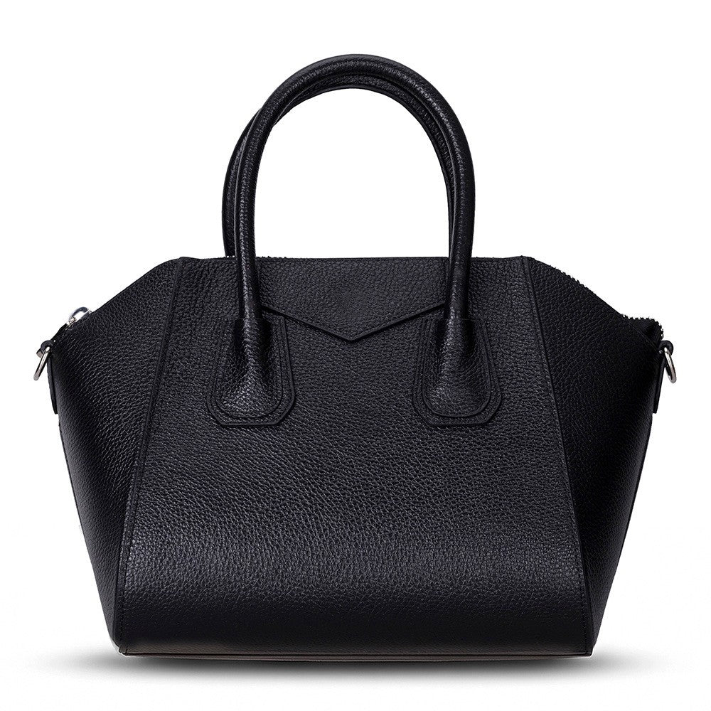 Black SYSL handmade leather handbag